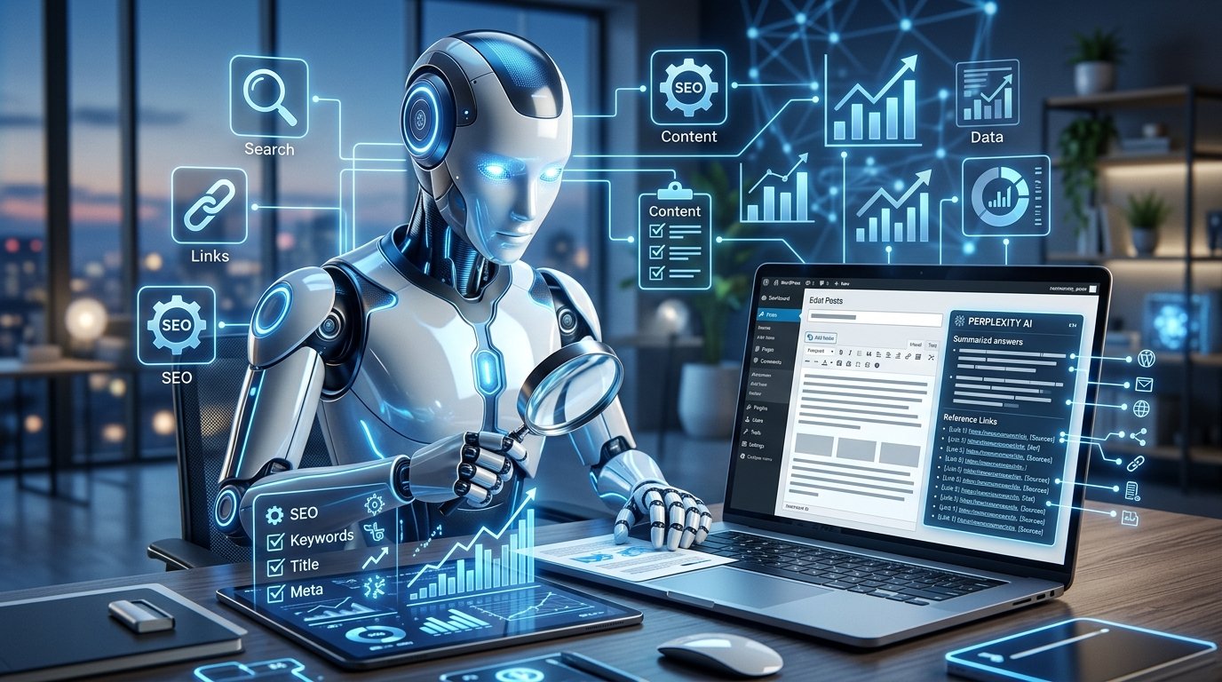 Perplexity como usar essa ferramenta de IA no WordPress e no marketing digital